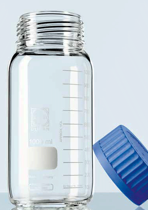 DURAN® GLS 80® Glass bottles with wide neck